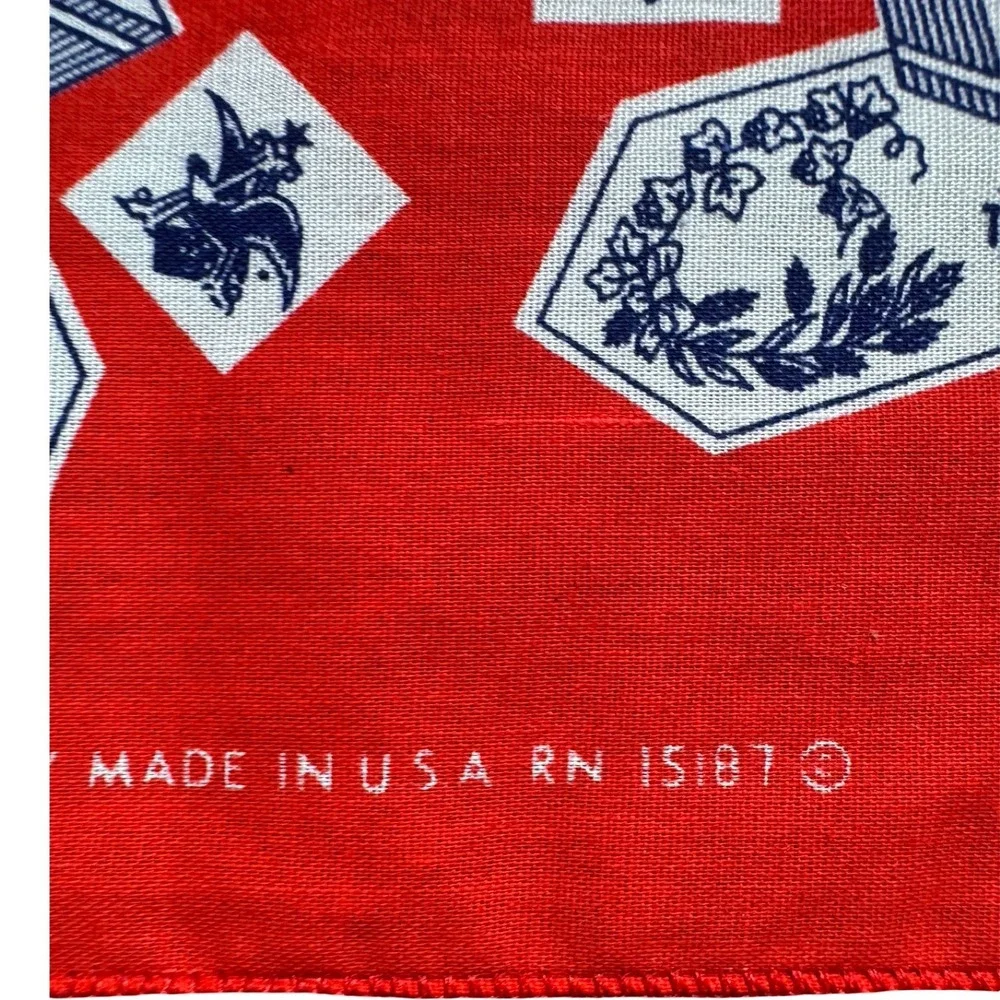 Budweiser Bandana Unisex OS Red Good Vintage King of Beers Made in USA RN 15187